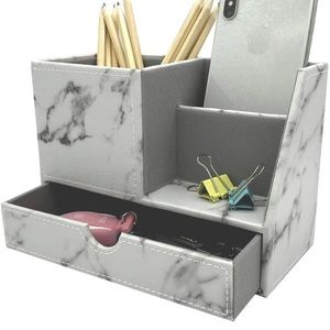 Marble Desktop Organizer